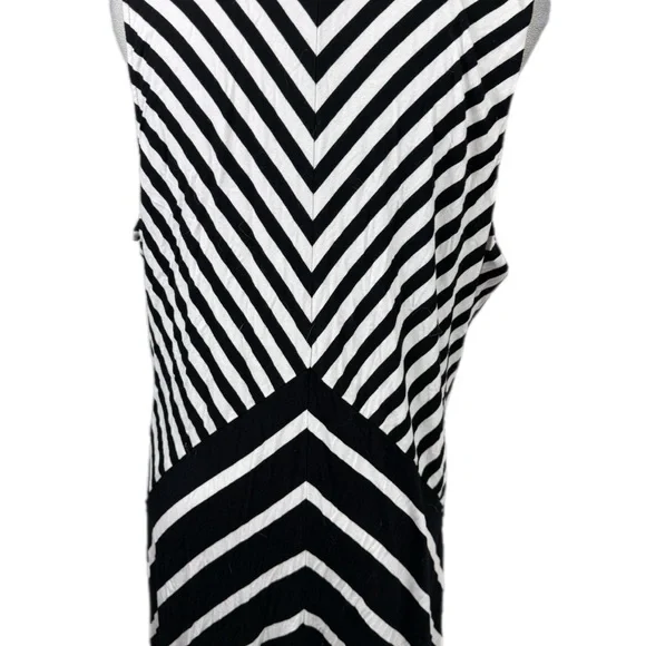 Lane Bryant black and white stripe maxi  dress size 18/20 - Picture 3 of 9